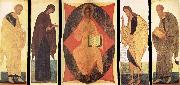 unknow artist Andrei Rublev and Assistants,Deisis,Christ in Majesty Among the Cherubins Spain oil painting artist